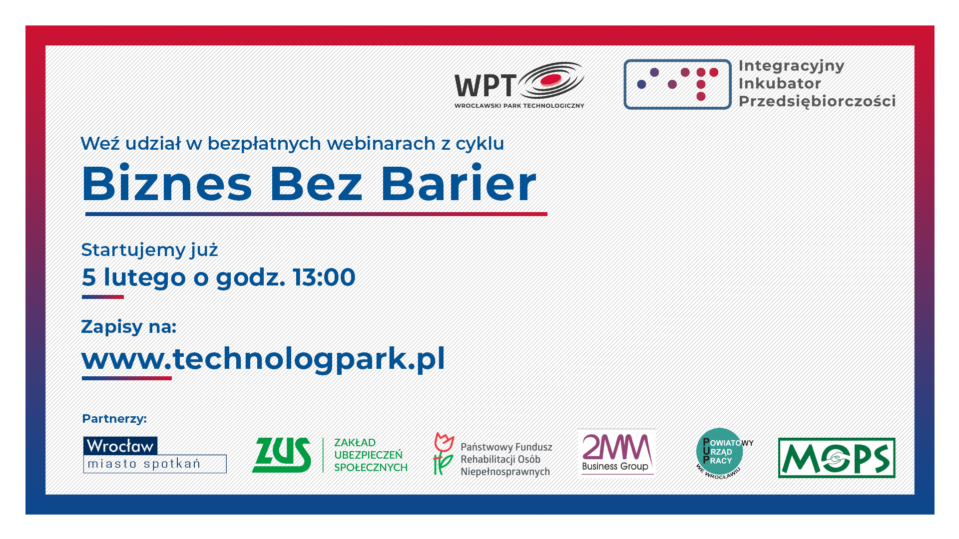 5 lutego startuje cykl webinarów „Biznes bez barier”