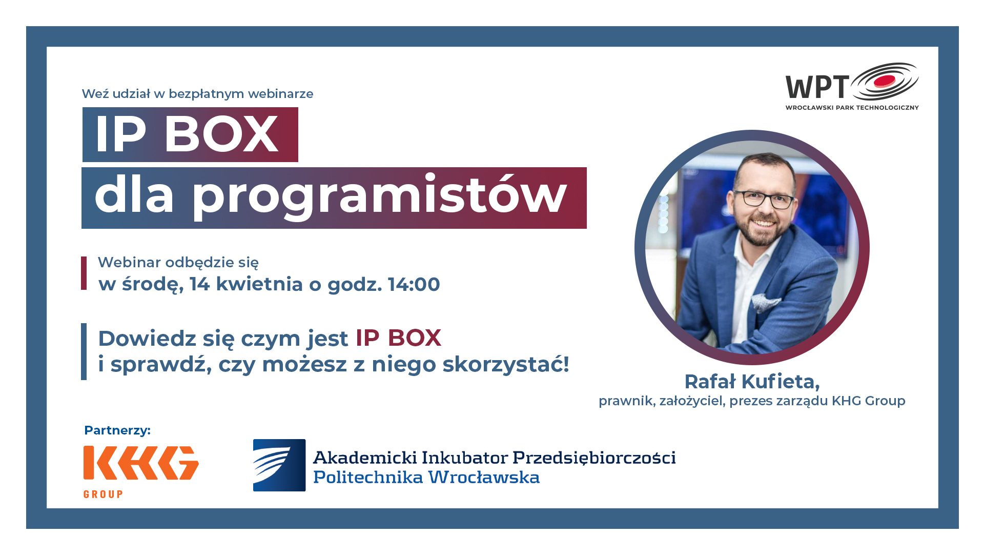 Zapraszamy na bezpłatny webinar IP BOX dla programistów!