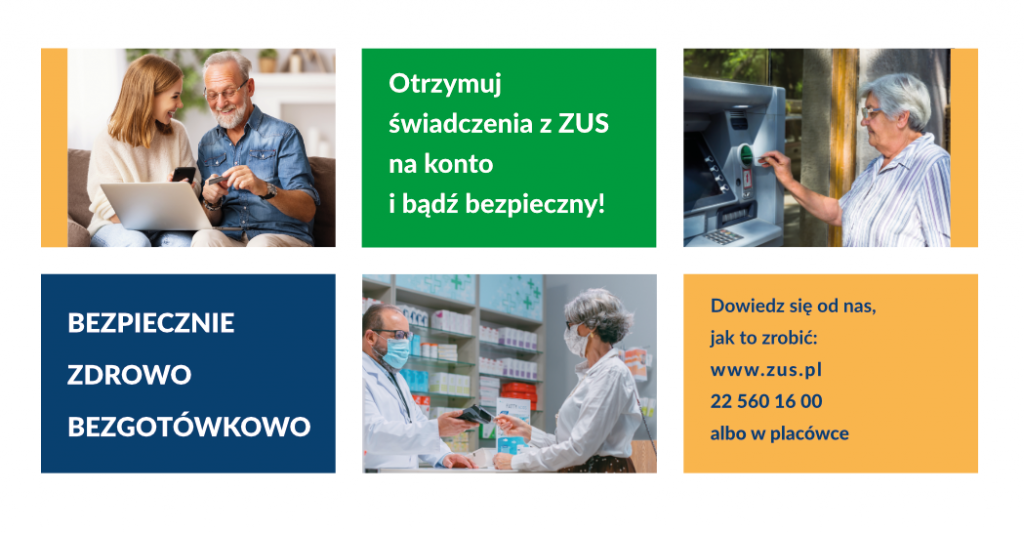 grafika Bezpiecznie, zdrowo, bezgotówkowo POZIOM