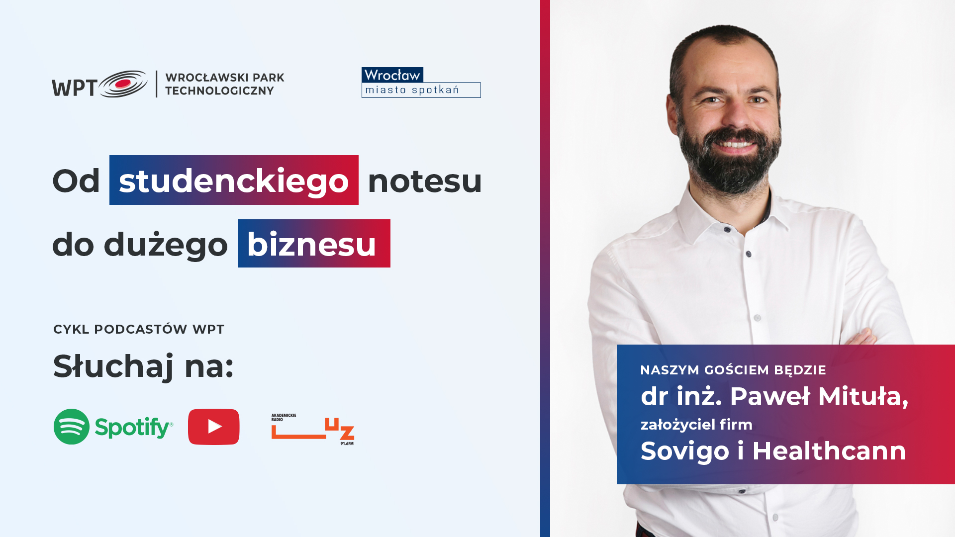 Podcasty radio luz – HD II odcinek podcastu Od studenckiego notesu do dużego biznesu – poznaj historię firm Sovigo i Healthcann