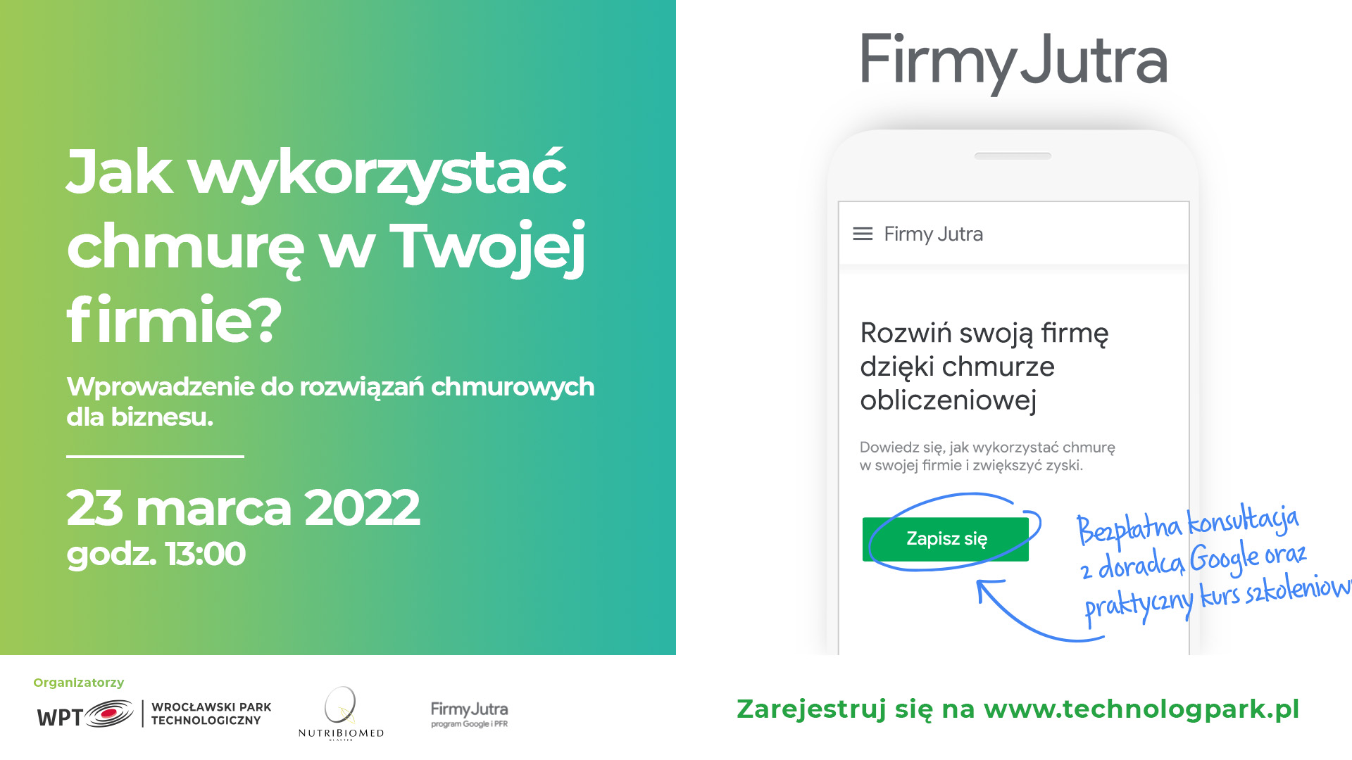Spotkanie chmura – HD – 23.03.22 Wprowadzenie do rozwiązań chmurowych dla biznesu – bezpłatne szkolenie