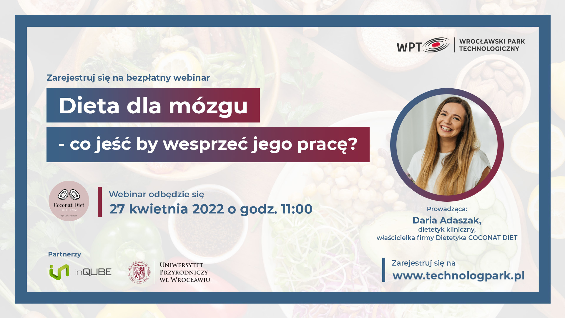 Webinar: Dieta dla mózgu – co jeść, by wesprzeć jego pracę?