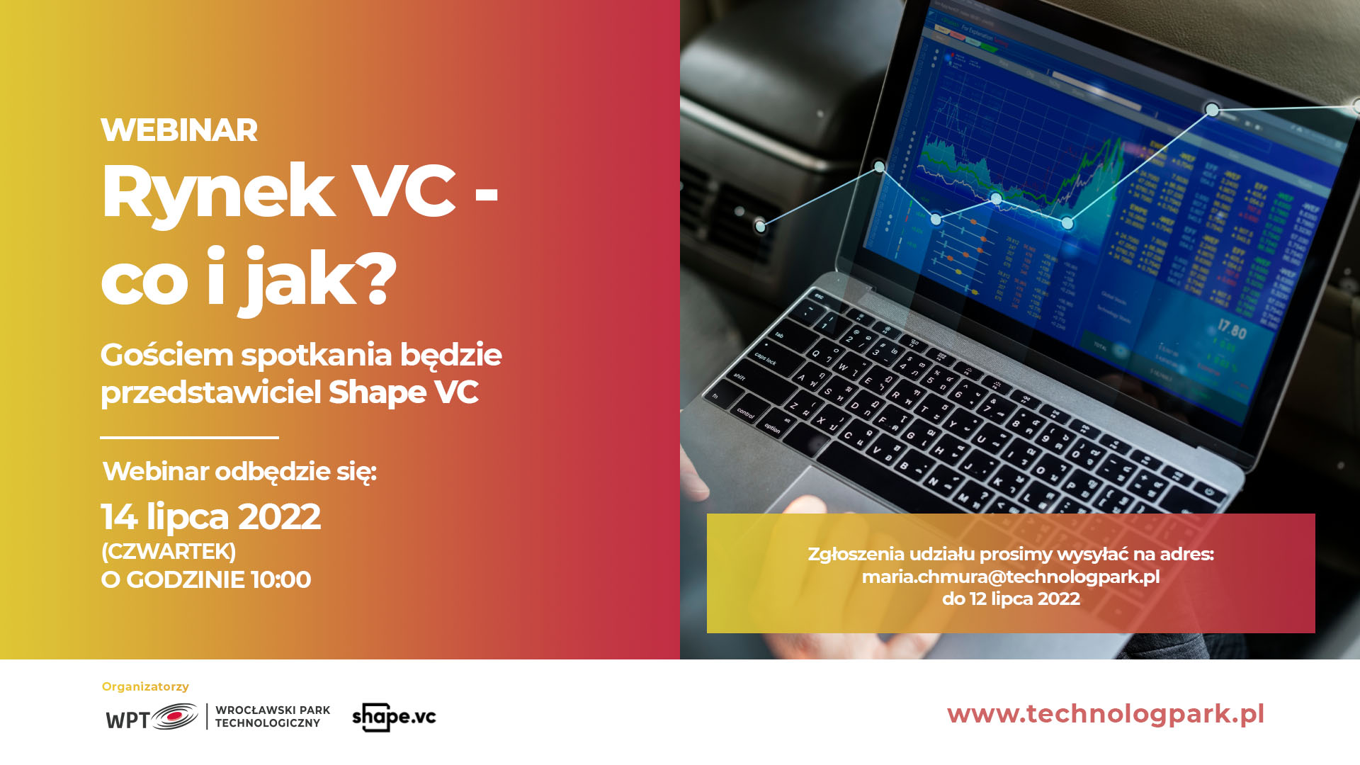 Webinar WPT – Shape VC – 14 lipca 2022 – HD Webinar „Rynek VC – co i jak?” już 14 lipca!