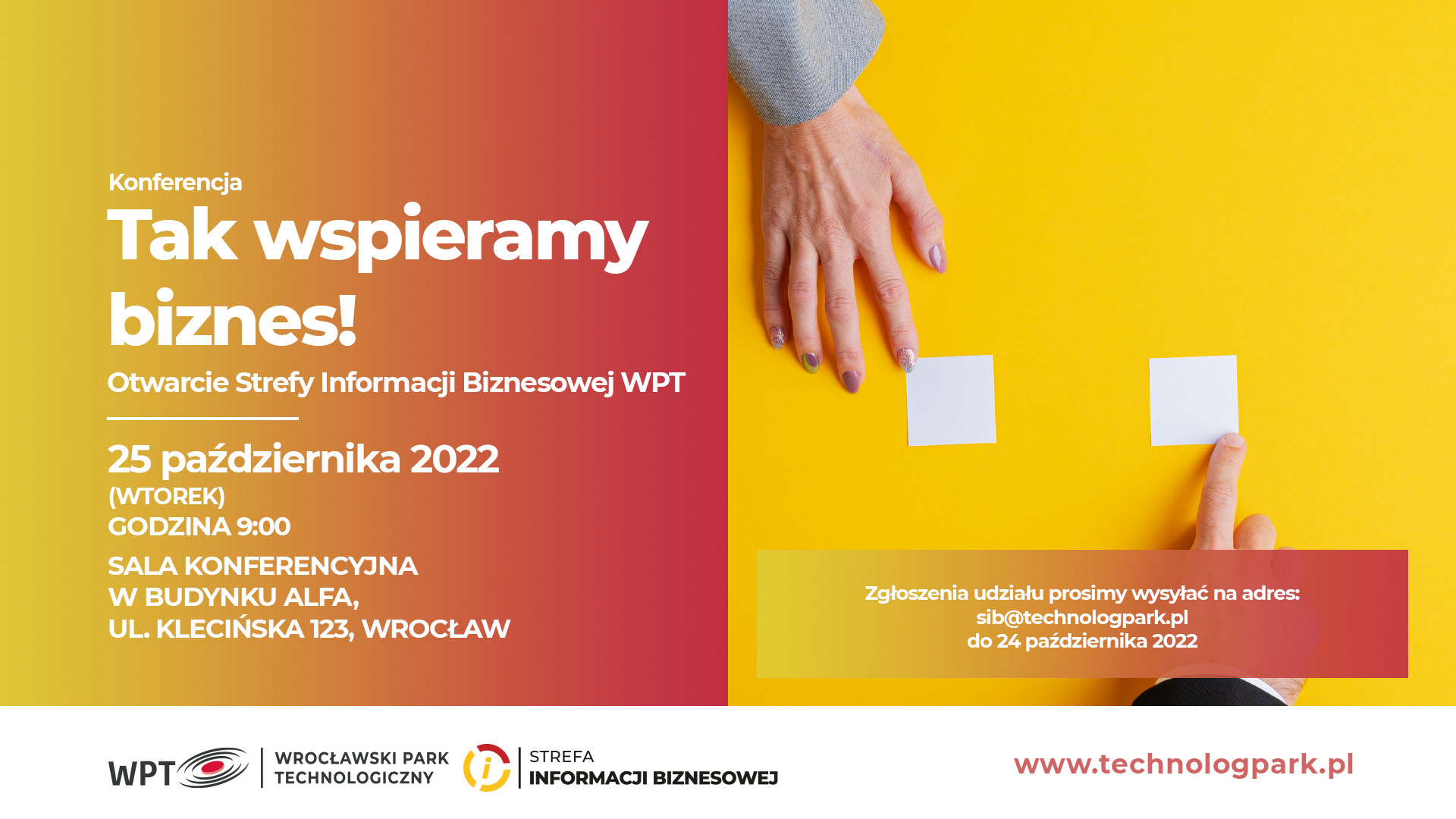 Grafika HD – otwarcie SIB Już wkrótce startuje Strefa Informacji Biznesowej WPT!