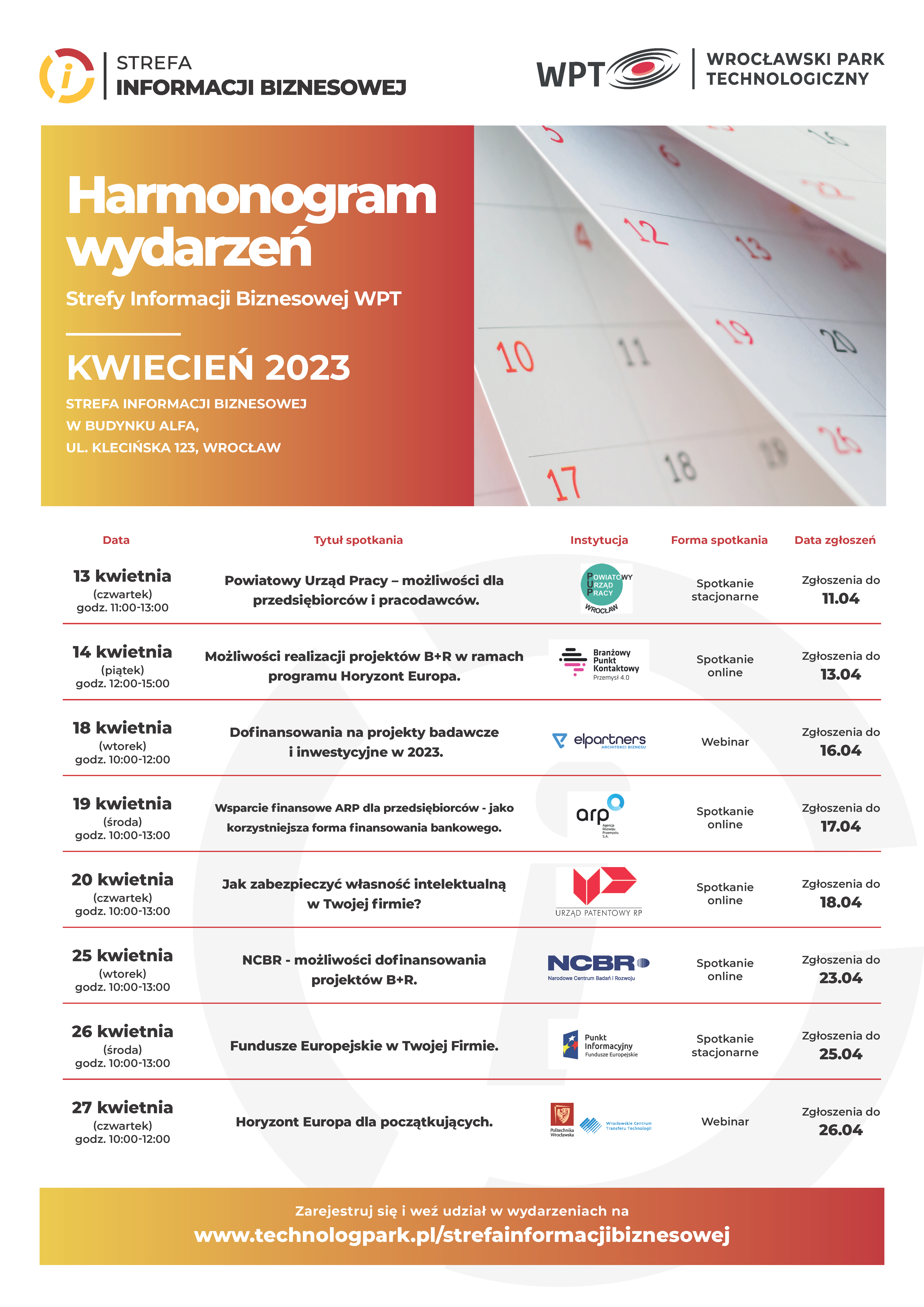 Plakat Strefa Informacji Biznesowej – kwiecień 2023