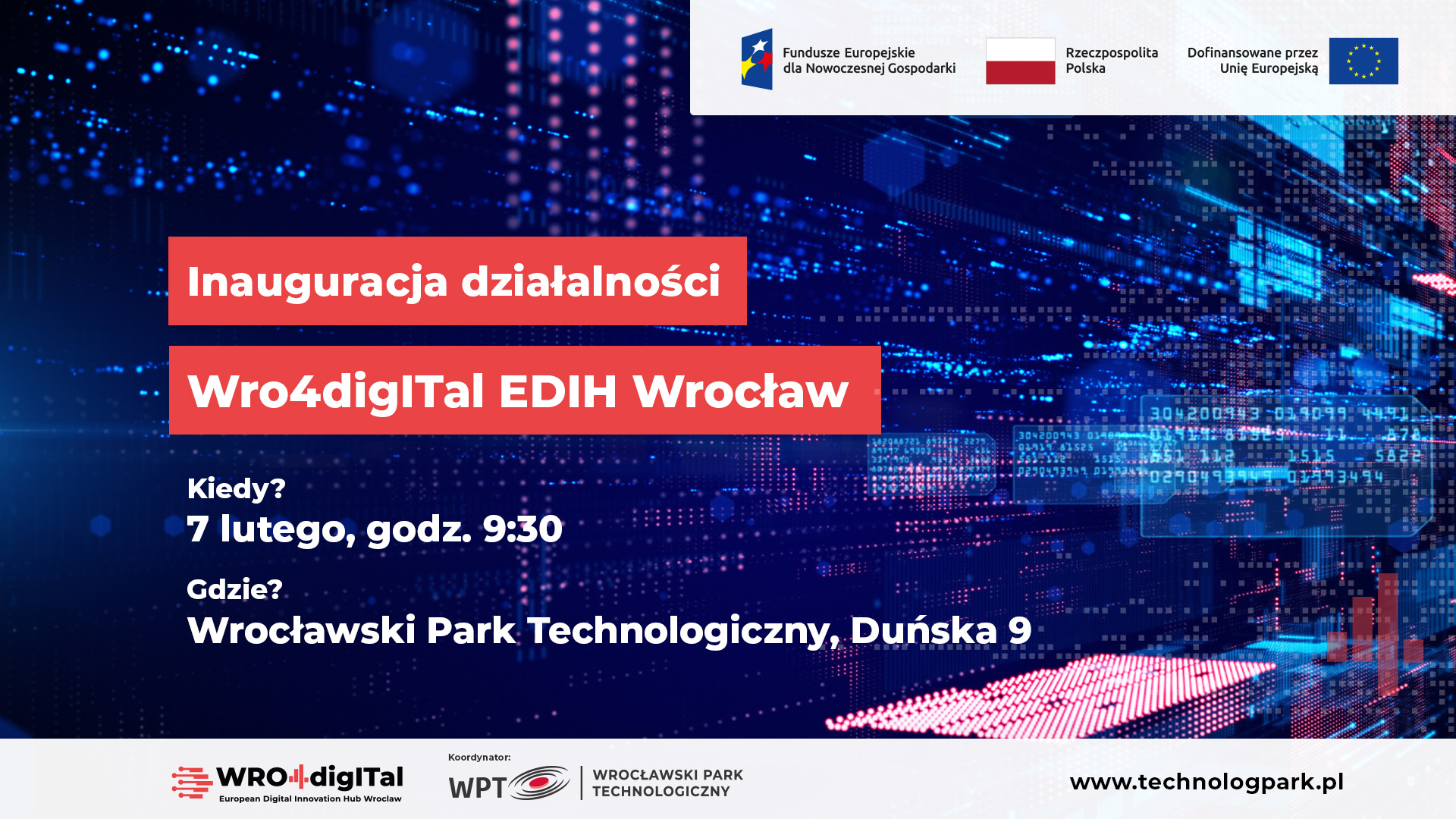 Inauguracja EDIH HD Konferencja inaugurująca działalność WRO4digITal EDIH Wrocław!