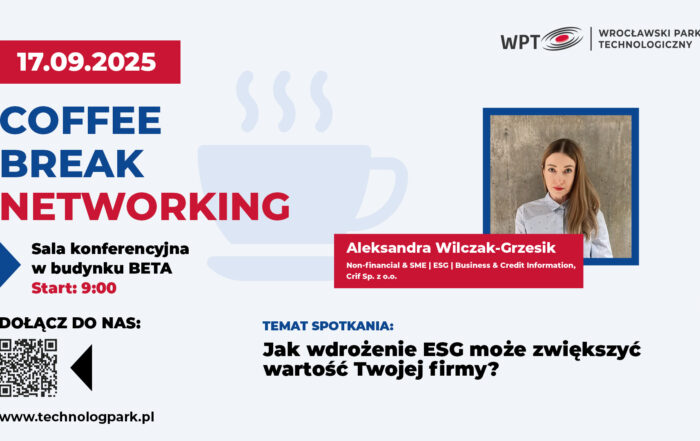 Coffee Breake Networking , jak wdrożenie ESG może zwiększyć wartość Twojej firmy