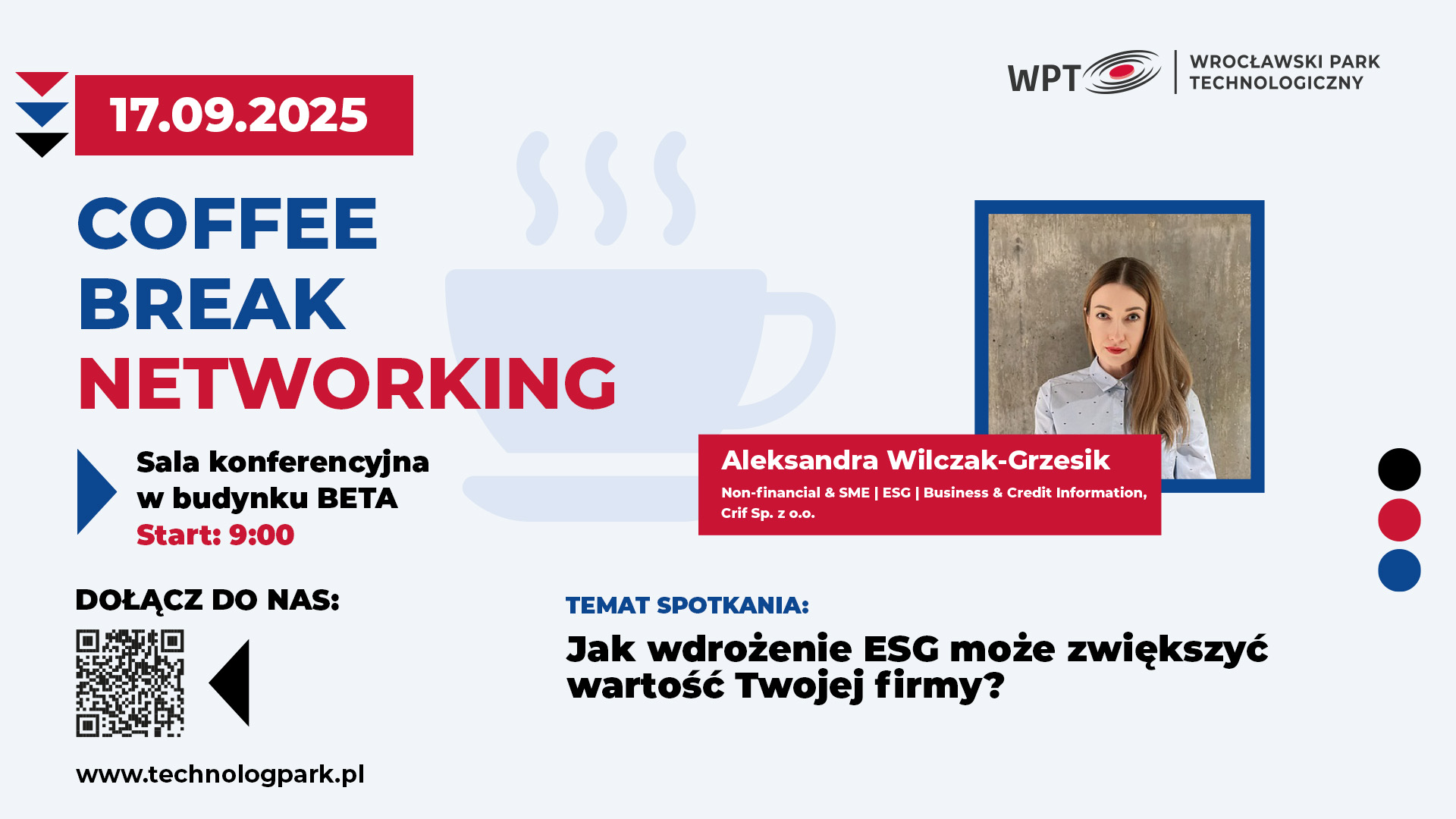 Coffee Breake Networking , jak wdrożenie ESG może zwiększyć wartość Twojej firmy