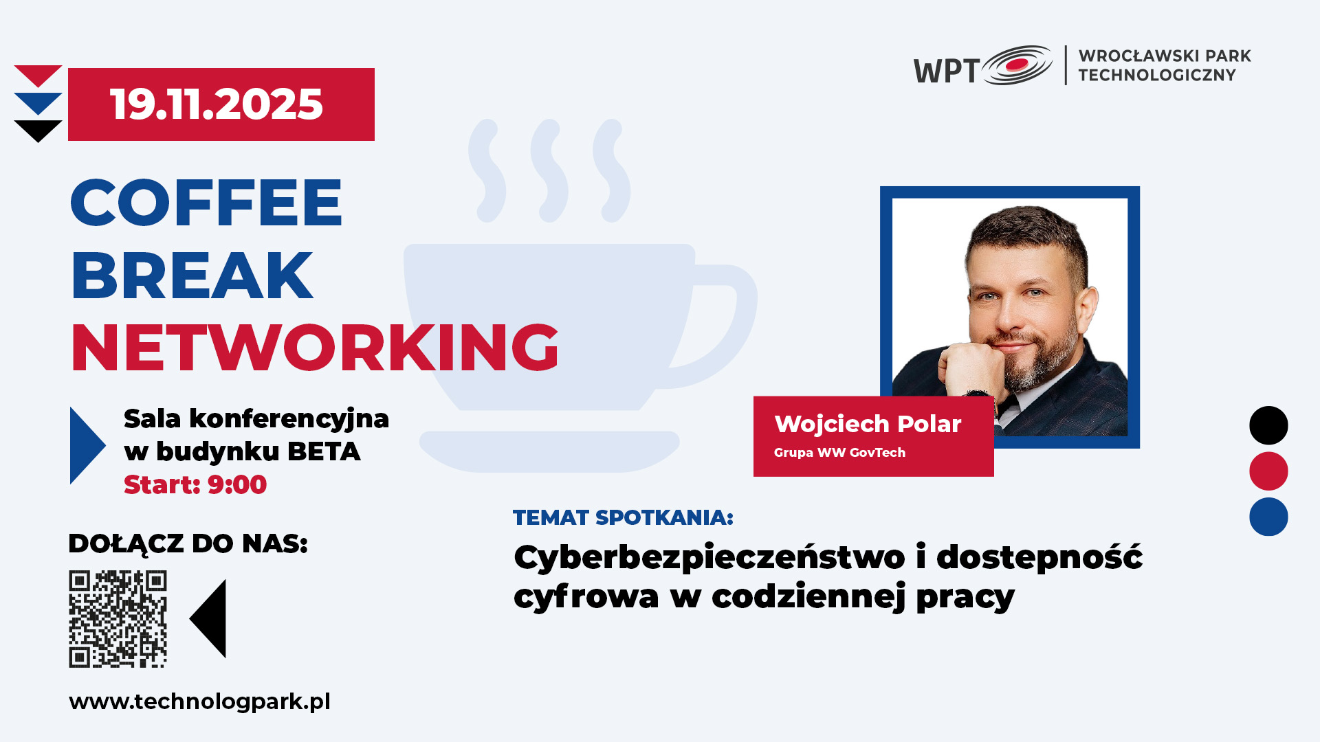 Coffee Break Networking: Cyberbezpieczeństwo i dostępność cyfrowa w codziennej pracy