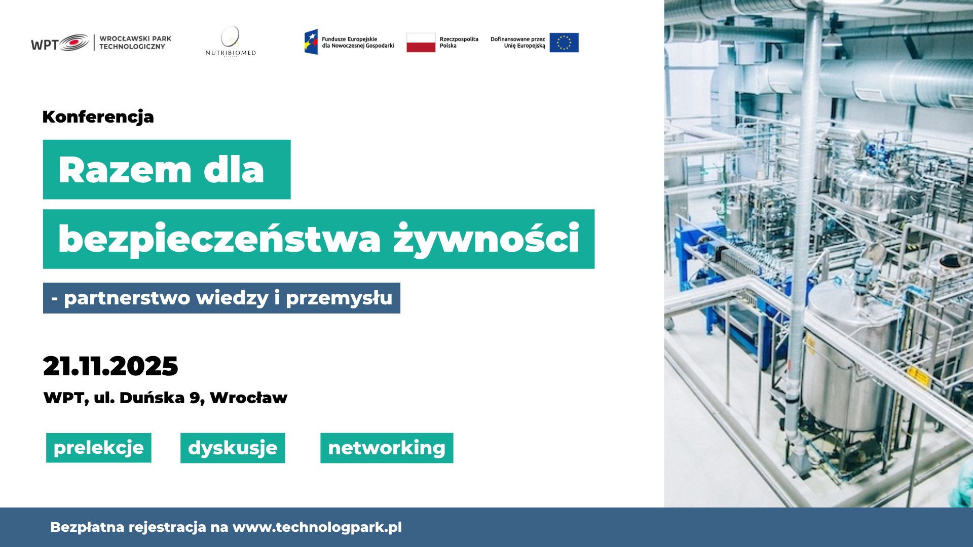 Razem dla bezpieczeństwa żywności - plakat konferencji