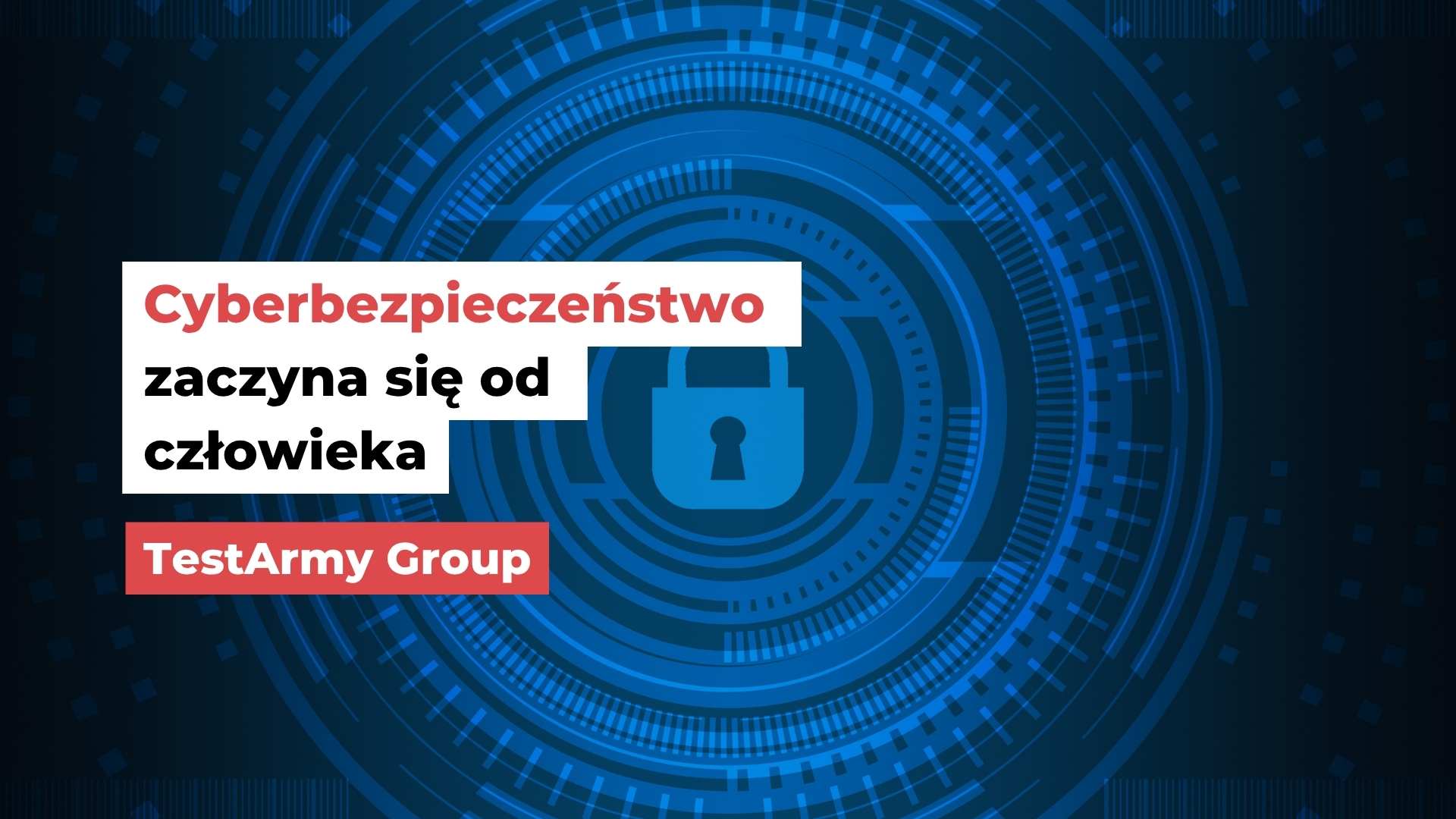 Grafika z cyfrową kłódką i motywem bezpieczeństwa danych – ilustracja promująca cyberbezpieczeństwo MŚP w ramach działań WRO4digITal EDIH Wrocław.