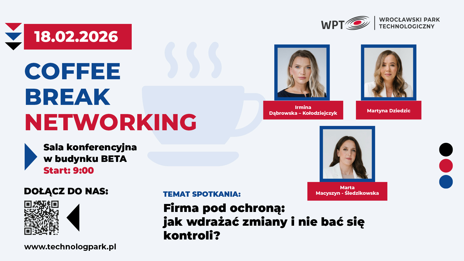 Coffee Break Networking 18.02.2025: prawo pracy w praktyce. Kontrole PIP i ZUS, umowy B2B, modele zatrudnienia i obowiązki pracodawcy.