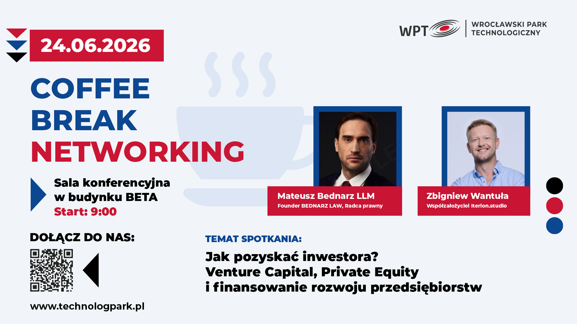 Jak pozyskać inwestora? Coffee Break Networking już 26 czerwca